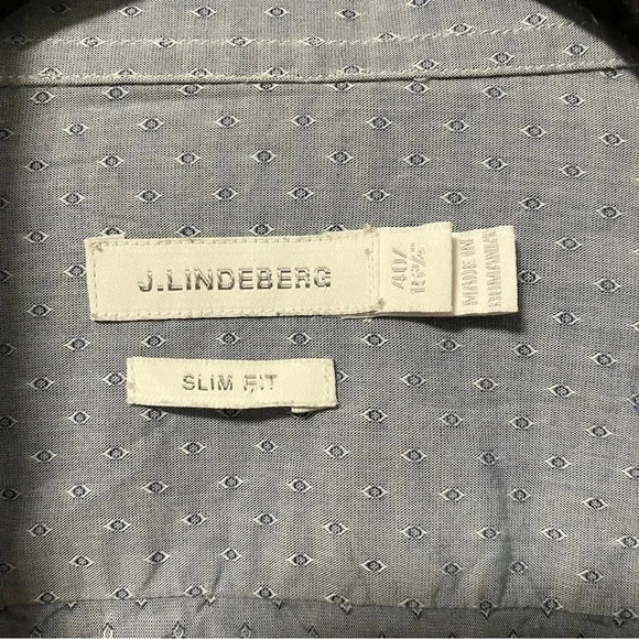 J. Linderberg blue button down shirt - Picture 4 of 6
